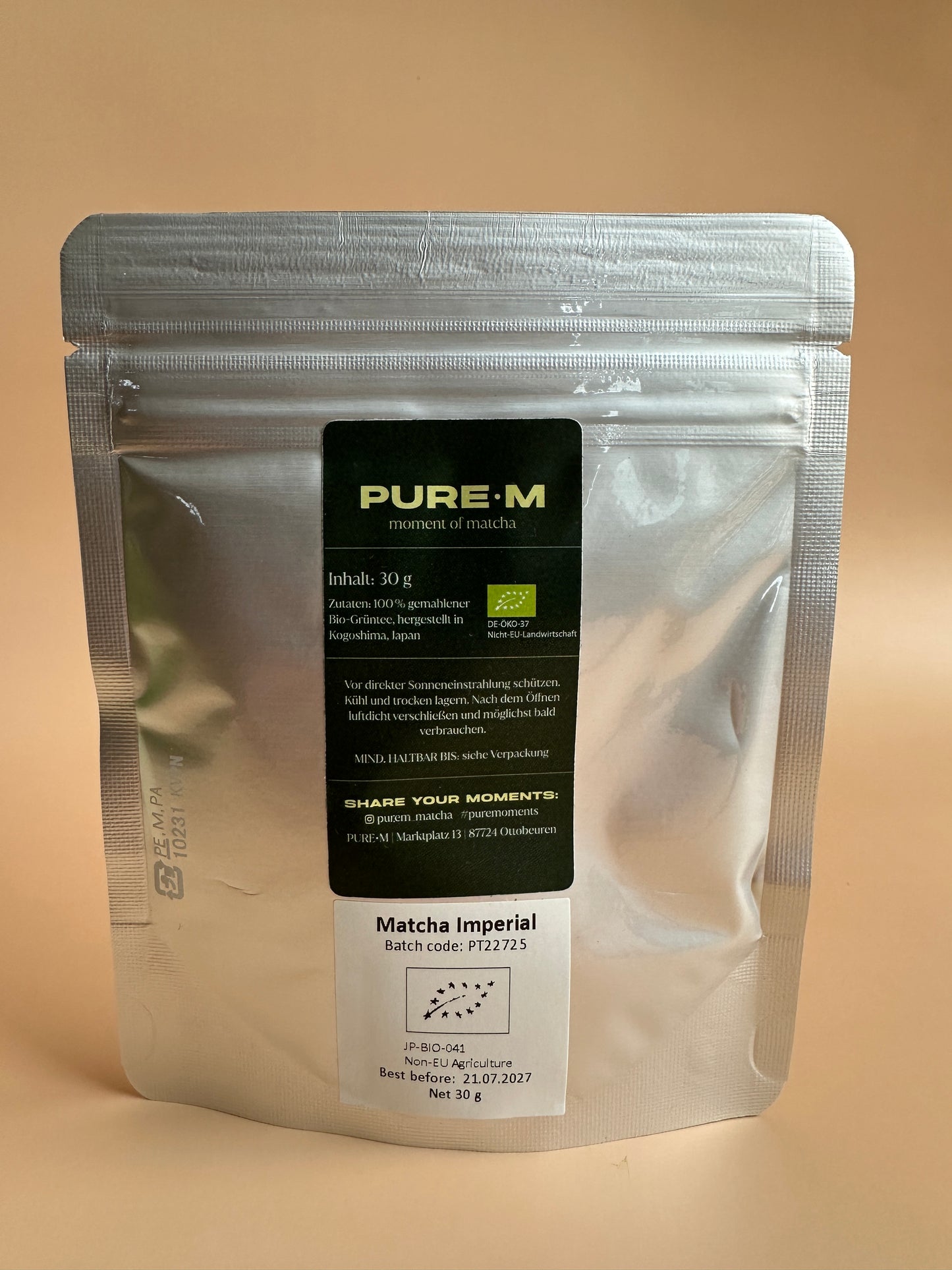 Bio Ceremonial Matcha Nachfüll-Pack 30g